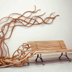 Spaghetti Bench by Pablo Reinoso - Design High Louise Blouin Foundation and Carpenter's Workshop Gallery 2009